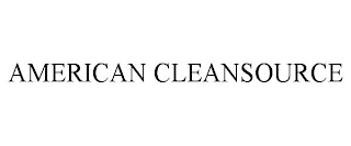 AMERICAN CLEANSOURCE