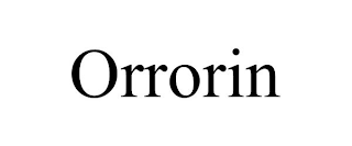 ORRORIN