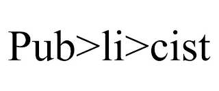 PUB>LI>CIST