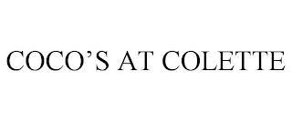 COCO'S AT COLETTE