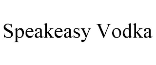 SPEAKEASY VODKA