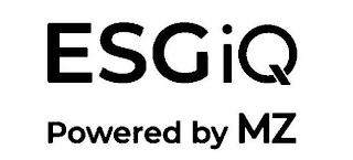 ESGIQ POWERED BY MZ