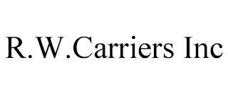 R.W.CARRIERS INC