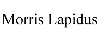 MORRIS LAPIDUS