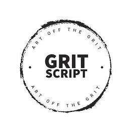 ART OFF THE GRIT· GRIT SCRIPT· ART OFF THE GRIT