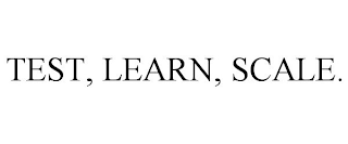 TEST, LEARN, SCALE.