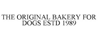 THE ORIGINAL BAKERY FOR DOGS ESTD 1989