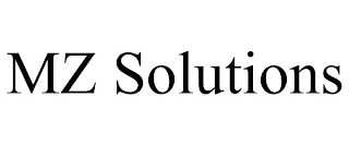 MZ SOLUTIONS