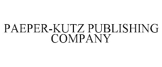 PAEPER-KUTZ PUBLISHING COMPANY