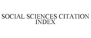 SOCIAL SCIENCES CITATION INDEX