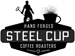 HAND FORGED STEEL CUP COFFEE ROASTERS PITTSBURGH PENNSYLVANIA