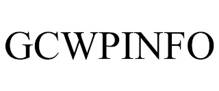 GCWPINFO