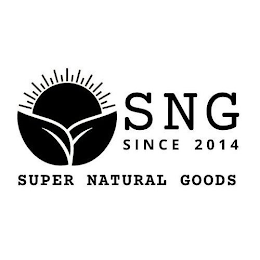 SNG SINCE 2014 SUPER NATURAL GOODS