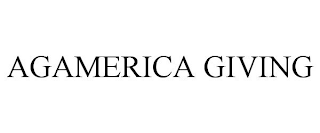 AGAMERICA GIVING