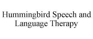 HUMMINGBIRD SPEECH AND LANGUAGE THERAPY