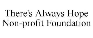 THERE'S ALWAYS HOPE NON-PROFIT FOUNDATION