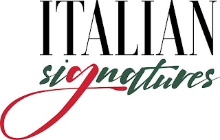 ITALIAN SIGNATURES trademark