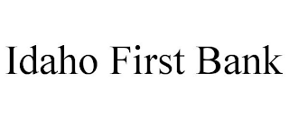 IDAHO FIRST BANK trademark