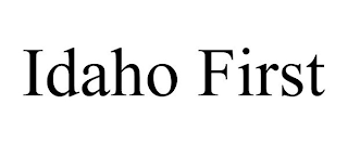 IDAHO FIRST trademark