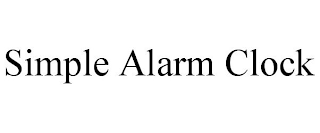 SIMPLE ALARM CLOCK