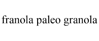 FRANOLA PALEO GRANOLA