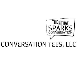 CONVERSATION TEES, LLC THE SHIRT THAT SPARKS CONVERSATION