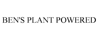 BEN'S PLANT POWERED