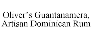 OLIVER'S GUANTANAMERA, ARTISAN DOMINICAN RUM