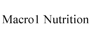 MACRO1 NUTRITION