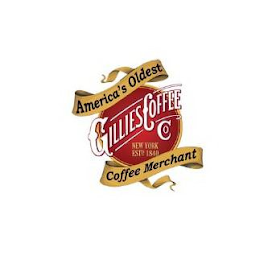 GILLIES COFFEE CO NEW YORK EST 1840 AMERICA'S OLDEST COFFEE MERCHANT