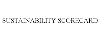 SUSTAINABILITY SCORECARD