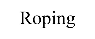 ROPING