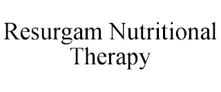 RESURGAM NUTRITIONAL THERAPY