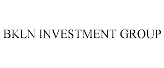 BKLN INVESTMENT GROUP