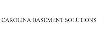 CAROLINA BASEMENT SOLUTIONS