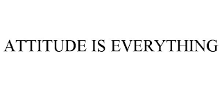 ATTITUDE IS EVERYTHING