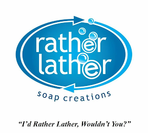 RATHER LATHER SOAP CREATIONS "I'D RATHER LATHER, WOULDN'T YOU?"