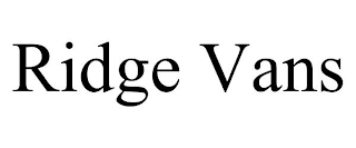 RIDGE VANS