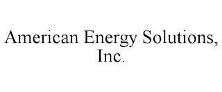 AMERICAN ENERGY SOLUTIONS, INC.