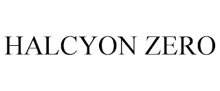 HALCYON ZERO