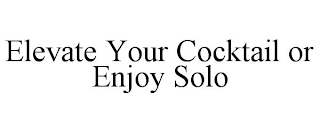 ELEVATE YOUR COCKTAIL OR ENJOY SOLO