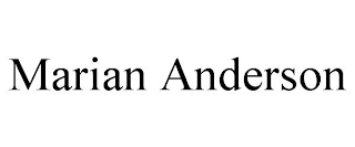 MARIAN ANDERSON