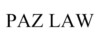 PAZ LAW