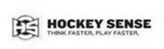 HS HOCKEY SENSE THINK FASTER. PLAY FASTER.