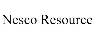 NESCO RESOURCE