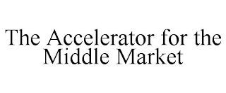 THE ACCELERATOR FOR THE MIDDLE MARKET