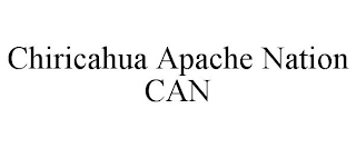 CHIRICAHUA APACHE NATION CAN