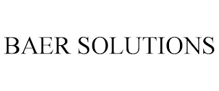 BAER SOLUTIONS