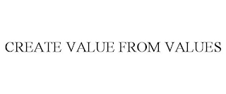 CREATE VALUE FROM VALUES