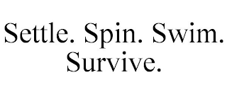 SETTLE. SPIN. SWIM. SURVIVE.